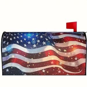Patriotic American Flag Mailbox Cover